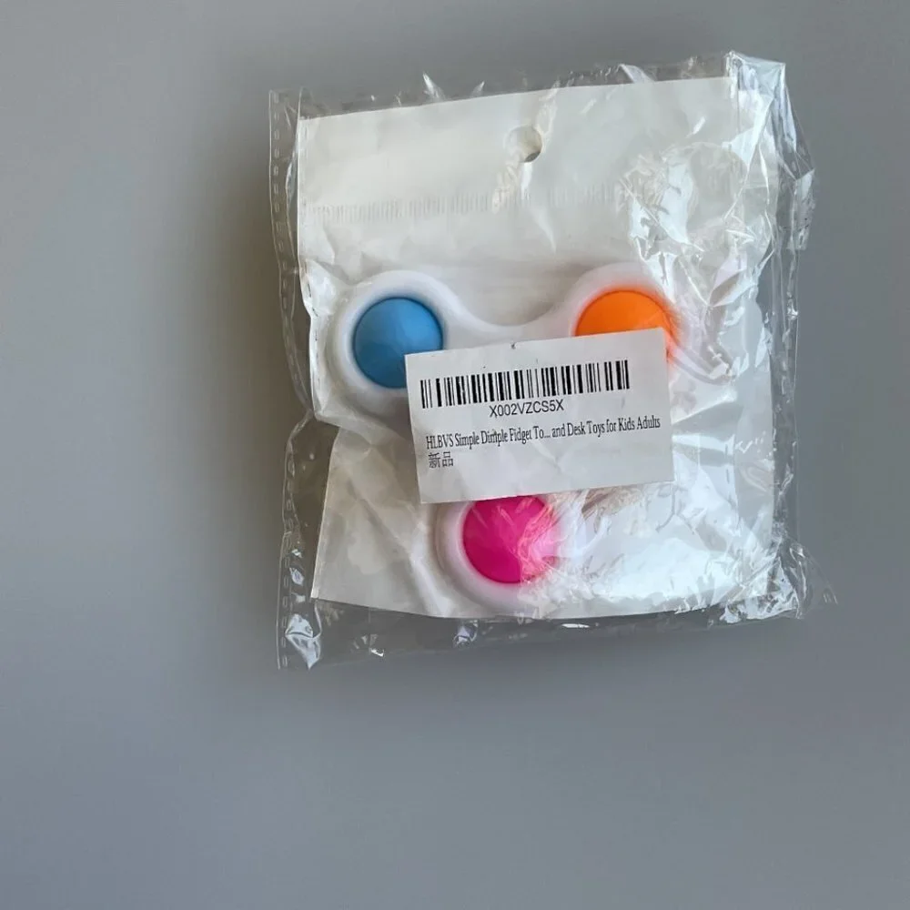 2 PACK FIDGET SIMPLE DIMPLE  POPPER TOY